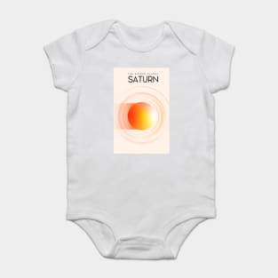 The Ringed Planet Saturn Baby Bodysuit